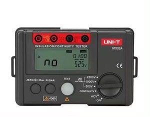 เครื่องวัดความต้านทานฉนวนไฟฟ้าแบบดิจิตอล UNI-T UT502A 2500V เมกะโอห์มมิเตอร์ โวลต์มิเตอร์ เครื่องทดสอบความต่อเนื่อง - Product Image 1