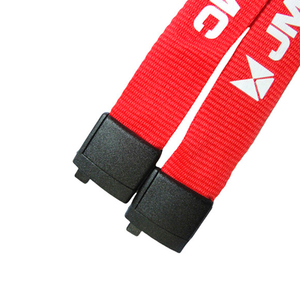 Custom Logo RPET Red <b>Polyester</b> <b>Lanyard</b> Bamboo Fiber Thermal Transfer Printing Neck Straps for Employee ID Badge - Product Image 2