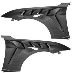 Paragolpes Delantero de Fibra de Carbono YX Nuevo para <span class=keywords><strong>Mustang</strong></span> 2024+ Estilo GTD Mejorado con Ventilación, Carbono Seco Remachado, Negro Carbono - Product Image 2