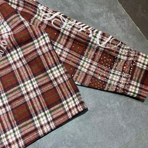 Camicie in Flanella a Quadri Y2k Streetwear Personalizzate con Bottoni, Stampa, Ricamo e Strass, Unisex - Product Image 2