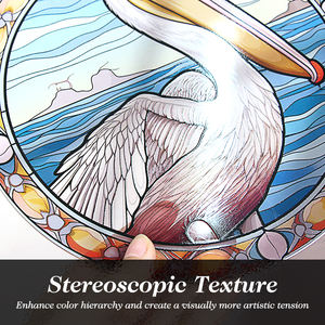 Figurine de mouette personnalisée Décoration de maison de plage côtière Décoration Fenêtre en verre teinté à suspendre pour cadeau - Product Image 2