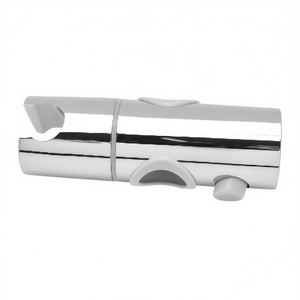 Support coulissant chromé en ABS pour tringles de 22 mm de longueur, 5 cm de largeur, 12,5 cm de hauteur, 4,5 cm de profondeur, accessoire pour tringle de rideau de douche - Product Image 3