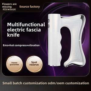 Couteau à fascia électrique certifié modèle 062 blanc, relaxation musculaire, masseur de fitness, vente chaude transfrontalière - Product Image 5