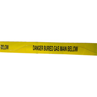 Cinta de Advertencia de Seguridad para Tuberías de Gas, de Acero Inoxidable, Marca Underground Detective, Modelo Huaan DT007SS, Certificación ISO