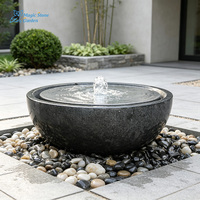 Fontaine en pierre de granit naturel pour jardin extérieur, sculpture artisanale, taille personnalisée, fontaine en granit pour cour de villa