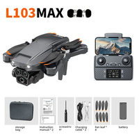 Drone débutant LYZ L103 Max avec moteur brushless, portée de contrôle de 2650 pieds, temps de vol de 20 minutes, caméra HD 4K, fonction Suivez-moi et Vol stationnaire automatique