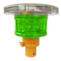 Balise solaire haute efficacité avec panneau extra-large pour une charge plus rapide, une autonomie prolongée, lumière d'avertissement clignotante LED, protection IP66