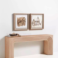 Table console de style ancien et discret pour entrée, couloir ou salon, en bois, décoration intérieure