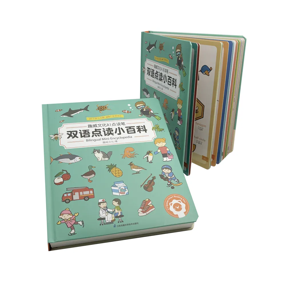 2024 picture comic book Custom Printing Bilingual Baby Memory Book Notebook Children Comic Learning Books