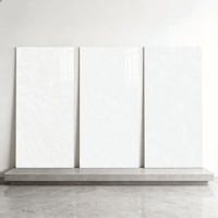 Carreaux de sol antidérapants aspect marbre blanc-gris, polis, simples, taille 750x1500mm, épaisseur 10mm, adaptés aux sols et aux murs, antibactériens