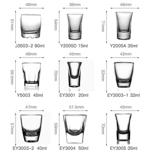 <span class=keywords><strong>Bicchieri</strong></span> da Shot all'ingrosso Logo personalizzato 30ml 50ml bicchiere da whisky da vino <span class=keywords><strong>bicchieri</strong></span> da caffè <span class=keywords><strong>bicchieri</strong></span> da Shot - Product Image 2