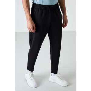 Pantalones Casuales Tommylife para Hombre, Corte Cómodo, Cintura Elástica, Transpirables, Color Negro - Product Image 4