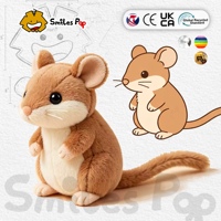 Peluche de Ratón de Campo Realista Personalizado, Material Seguro y No Tóxico, Juguete de Peluche con Certificación CE y UKCA, Juguete Suave para Niños, Ideal como Recuerdo