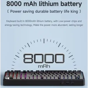 아울라 F99 프로 정전식 데스크탑 키보드 5.0/<span class=keywords><strong>2</strong></span>.4g 무선/유선 101키 PBT 키캡 핫스왑 개스킷 맞춤형 - Product Image 2