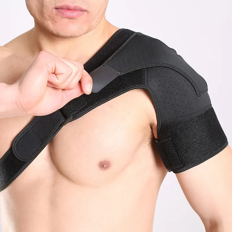 FDFIT Customized Adjustable Breathable Neoprene Protective Shoulder Support Belt Shoulder Brace For Injury