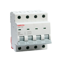 Disjoncteur ONESTO IEC60898 Standard C20 MCB, 4 pôles, 415V AC, 63A, 50A, 40A, 32A, 25A, 16A, 10A