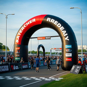Modelo de fábrica Publicidad Inflable Personalizado Impreso Resistente al fuego Bienvenido Arco inflable para carreras Eventos deportivos en venta - Product Image 4