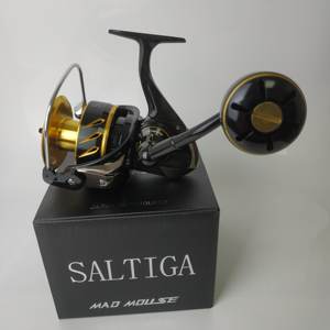 Moulinet de Pêche en Mer Madmouse SW10000 SW14000 Type <span class=keywords><strong>Saltiga</strong></span>, Puissance de Freinage 35 Kgs, 12 Roulements à Billes, en Alliage pour Eau de Mer - Product Image 6