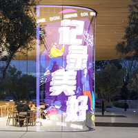 Affichage numérique LED couleur pleine pour vitrine MTNLED P6-P20, transparence de 90 %, luminosité élevée 2000-4000 cd, résolution 136x64