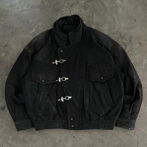 <span class=keywords><strong>Veste</strong></span> bomber de travail mécanique personnalisée, brodée, à longs crochets, boucle de pompier, matelassée, délavée à l'acide, zippée, usée - Product Image 4