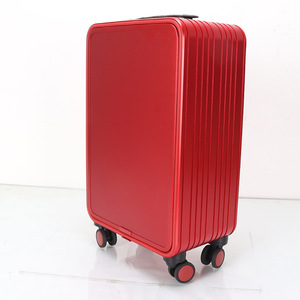 All Aluminum Trolley Case 20 Inch Front Open Swivel Wheels Carry On Business Travel Combination <b>Lock</b> <b>Suitcase</b> - Product Image 2