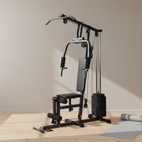MaiBu Fit MB-7000L Banc de musculation multifonction pour la maison - Construction en acier noir - Entraînement des jambes et des fessiers - Unisexe