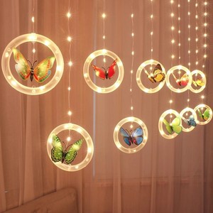 Bướm <span class=keywords><strong>LED</strong></span> Dây đèn đầy màu sắc lãng mạn treo trang trí ánh sáng cho phòng ngủ - Product Image 2