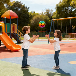 ลูกบอลสีรุ้งสำหรับเด็กขนาด20ซม. ลูกบอลเป่าลมรูปใบหน้าสำหรับกลางแจ้งสระว่ายน้ำรูปเมฆลูกบอลสี - Product Image 4