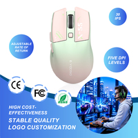 Ratón Ergonómico para Juegos con Frecuencia de Sondeo de 1000Hz, Sensor de Bajo Consumo, 5 Niveles de DPI Ajustables, Ratón Óptico para PC y Portátil OEM