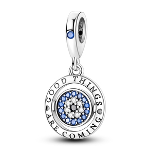 Zilveren Schattige Originele Diy Charme Meisje Jongen Cadeau Kraal Oog Hanger Bengelen Diy Bedels Sieraden Voor Originele Armband Ketting - Product Image 6
