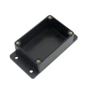 Ip65 Enclosure Box 100*68*50mm Ip65 Waterproof Abs Black Plastic Enclosure Box With Ear