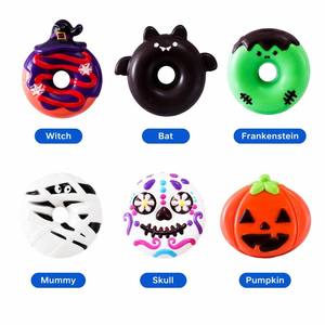 Vente en gros : Jouet anti-stress souple en mousse PU à rebond lent, 10 cm, en forme <span class=keywords><strong>de</strong></span> donut, citrouille ou chauve-souris, pour Halloween, pour enfants et adultes - Product Image 1