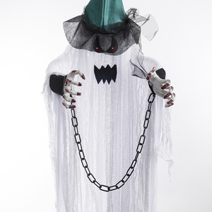 Riesiger weißer Geist mit beweglichen Armen für Halloween-Dekorationen – ideal für Gräber und Gräberhöfe - Product Image 4