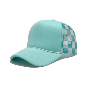 Casquette de camionneur 5 panneaux en maille à carreaux écossais de haute qualité pour femme, idéale pour la plage, <span class=keywords><strong>les</strong></span> sports d'été et <span class=keywords><strong>les</strong></span> activités de plein air, respirante, imperméable et tendance - Product Image 6