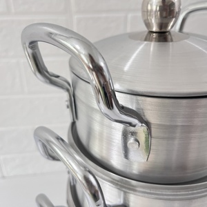 Bộ nồi chảo chống dính hợp kim nhôm bán chạy Bộ nồi chảo nhôm 7 món dày dặn Bộ nồi súp - Product Image 2