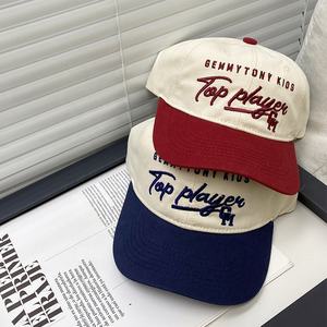 사용자 정의 3D 로고 자수 남성 디자인 하드 모자 사용자 정의 스냅 백 모자 자수 로고 두 톤 곡선 챙 재미있는 모자 디자인 - Product Image 4