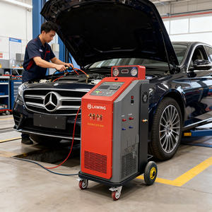 Automobile double système climatisation entièrement automatique R1234yf R134a réfrigérant <span class=keywords><strong>Recharge</strong></span> <span class=keywords><strong>gaz</strong></span> remplissage <span class=keywords><strong>voiture</strong></span> AC récupération Machine - Product Image 2