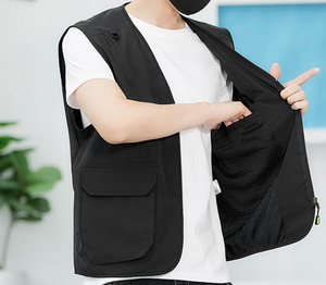 Nuovo Gilet da Esterno da <span class=keywords><strong>Uomo</strong></span>, <span class=keywords><strong>Casual</strong></span>, con Tasche Multiple, Vestibilità Ampia e Oversize, per Pesca, Tutte le Stagioni, Asciugatura Rapida - Product Image 3
