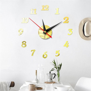 <span class=keywords><strong>Orologio</strong></span> <span class=keywords><strong>da</strong></span> <span class=keywords><strong>Parete</strong></span> 3D Moderno Fai-<span class=keywords><strong>da</strong></span>-Te Senza Cornice con Adesivi <span class=keywords><strong>a</strong></span> <span class=keywords><strong>Specchio</strong></span> e Meccanismo - Product Image 4