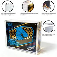Étui de présentation en acrylique pour Pokémen ETB Plus, protection UV, couvercle magnétique, rangement