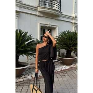 Pantalon de costume noir pour femme - Product Image 4