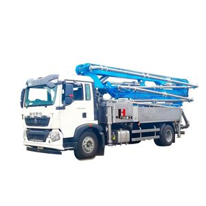 Pompe à béton de petite taille JIUHE Factory, haute efficacité, nouvelle vente chaude, bon prix, 25m 30m, camion pompe à béton - Product Image 1