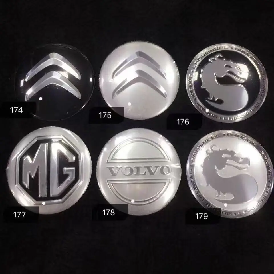 Крышка центрального колеса 58 мм Автомобильная 3D наклейка Крышка центральной ступицы