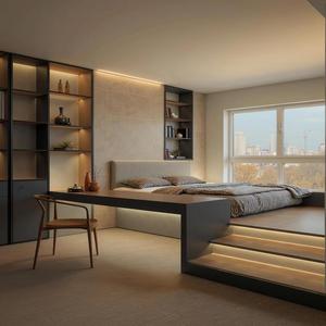 Space Saving Tatami Bed with Hidden Storage Custom Multifunctional <strong>Bedroom</strong> Platform Bed Frame - Product Image 1