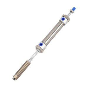 Mini-cylindre en acier inoxydable à course réglable MAJ16/20/25/32/40*25-5075X100-30-50S, structure à piston à double action - Product Image 1