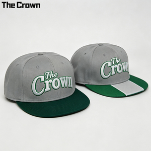 Custom Logo Cotton 6 Panel <b>Flat</b> Brim Cap Wholesale Bulk Two Tone 3D Embroidery <b>Hat</b> Manufacturer - Product Image 3