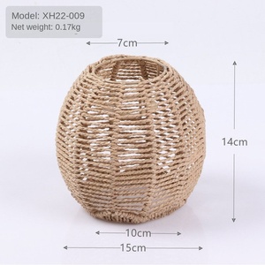 โคมไฟระย้ากระดาษทอทรงสี่เหลี่ยมผืนผ้าทำด้วยมือโคมไฟกระดาษสานลายสร้างสรรค์สำหรับตกแต่งสวนโคมไฟกระดาษแบบข้ามพรมแดน - Product Image 4