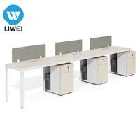 Station de travail modulaire en bois moderne personnalisable Bureau de bureau durable avec cloison Écologique et réglable Garantie de 3 à 5 ans