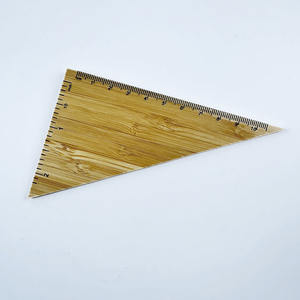 Ensemble de 4 règles en bambou, outils de géométrie portables pour le bureau et <span class=keywords><strong>l</strong></span>'école - Product Image 2