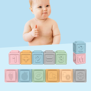 Montessori Toys Soft Stacking Building Blocks Sets for Babies Sensory Toddlers Teething <strong>Bath</strong> Toys Infants Learning Math <strong>Letter</strong> - Product Image 5